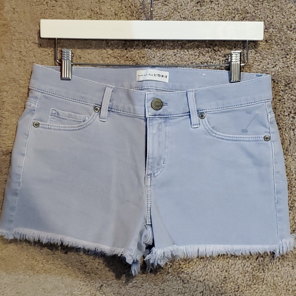 Loft cutoff shorts